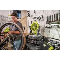 Ryobi ONE+ 18V Cordless 7-1/2 In. Hybrid Fan 2-Pack (Tools Only) -RYOBI TOOLS SALE ryobi jobsite fans pcl811b2sb c3 1000
