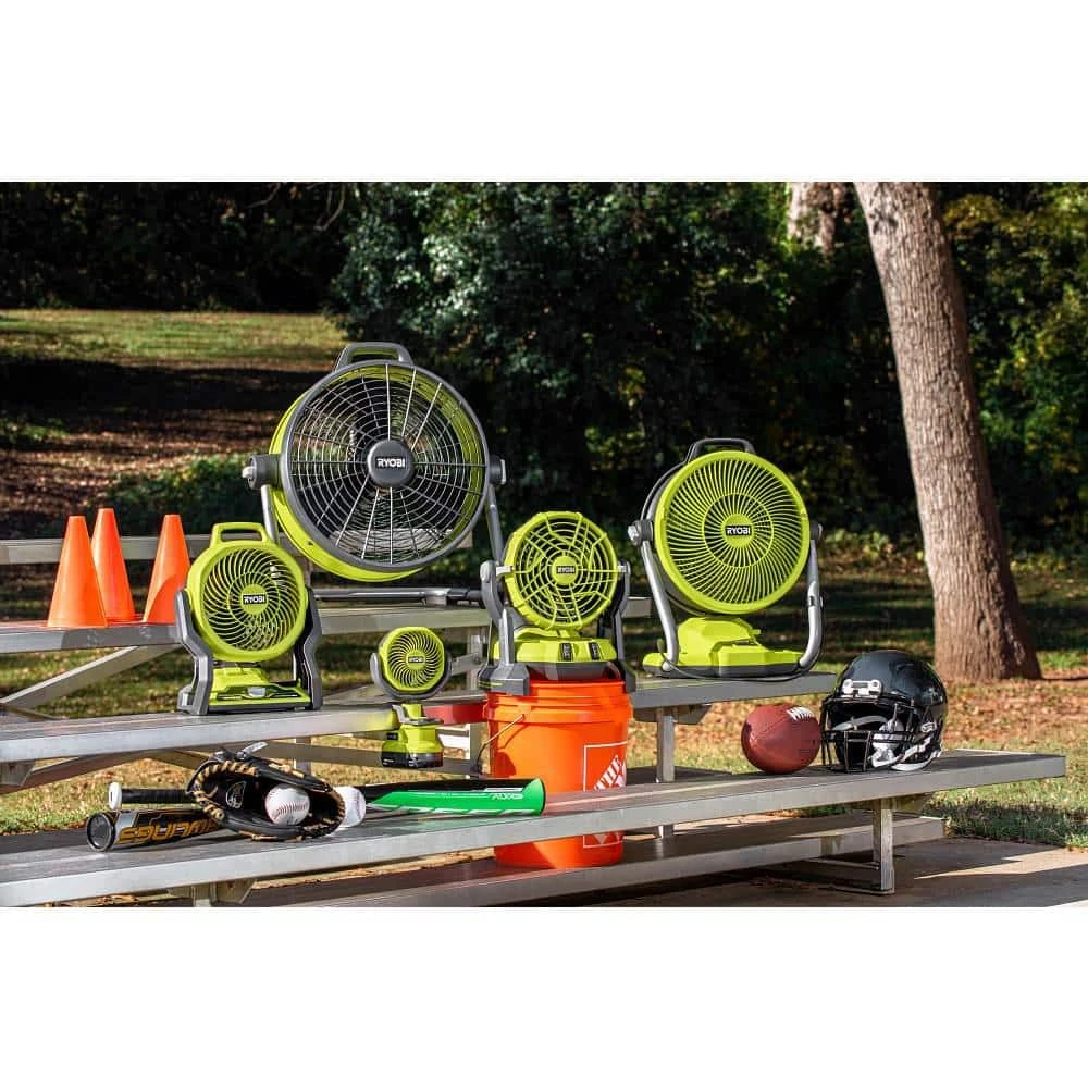 Ryobi ONE+ 18V Cordless Hybrid WHISPER SERIES 7-1/2 In. Fan Kit With 4.0 Ah Battery And Charger 11 Ryobi ONE+ 18V Cordless Hybrid WHISPER SERIES 7-1/2 In. Fan Kit With 4.0 Ah Battery And Charger - Image 11
