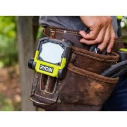 Ryobi USB Lithium Flip Light Kit With USB Lithium 2.0Ah Rechargable Battery -RYOBI TOOLS SALE ryobi jobsite lighting fvl52k fvb02 c3 1000