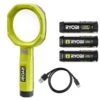 Ryobi USB Lithium 200 Lumens Magnifying Light Kit W/ 2.0 Ah Battery, Charging Cable, & USB Lithium 3.0 Ah Batteries (2-Pack)