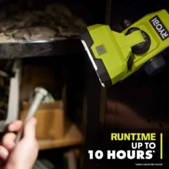 Ryobi USB Lithium Cordless Magnetic Clamp Light Kit With 2.0 Ah Battery And Charging Cable -RYOBI TOOLS SALE ryobi jobsite lighting fvl57k 66 1000