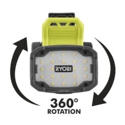 Ryobi USB Lithium Magnetic Clamp Light Kit W/ 2.0 Ah Battery, Charging Cable, & USB Lithium 2.0 Ah Rechargeable Battery -RYOBI TOOLS SALE ryobi jobsite lighting fvl57k fvb02 1f 1000