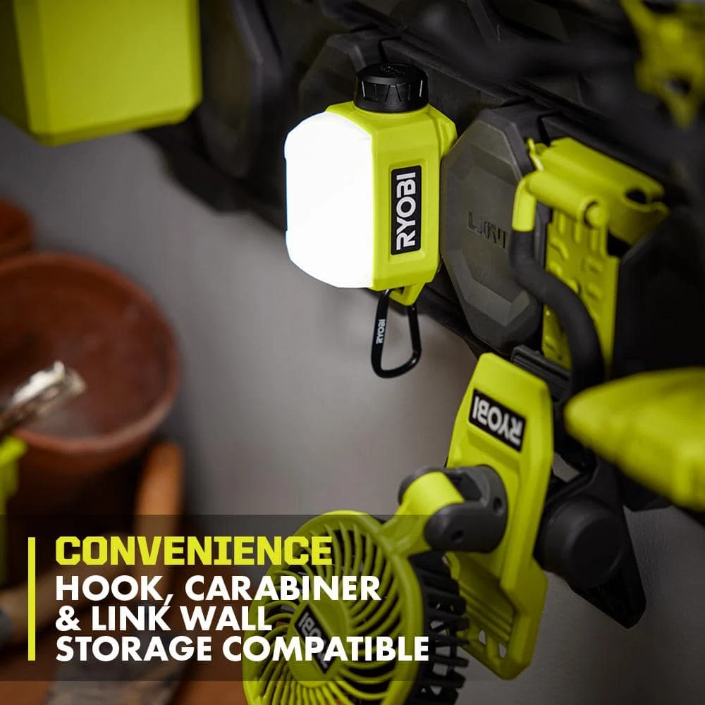 Ryobi USB Lithium Compact Cordless Area Light Kit With 2.0 Ah USB Battery, Charging Cable, And USB Lithium 2.0 Ah Battery 7 Ryobi USB Lithium Compact Cordless Area Light Kit With 2.0 Ah USB Battery, Charging Cable, And USB Lithium 2.0 Ah Battery - Image 7