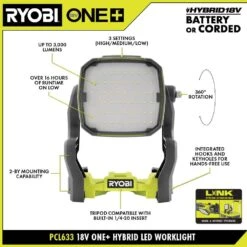 Ryobi ONE+ 18V Lithium-Ion 4.0 Ah Battery (2-Pack) With FREE 18V ONE+ Cordless Work Light 14 Ryobi ONE+ 18V Lithium-Ion 4.0 Ah Battery (2-Pack) With FREE 18V ONE+ Cordless Work Light -RYOBI TOOLS SALE ryobi jobsite lighting pbp2005 pcl633b 40 1000