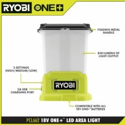 Ryobi ONE+ 18V Cordless 3-Tool Storm Combo Kit With Radio, Area Light, Power Inverter, 2.0 Ah Battery, And Charger -RYOBI TOOLS SALE ryobi jobsite lighting pcl1307k1 66 1000