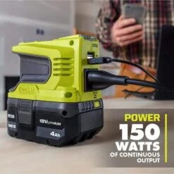Ryobi ONE+ 18V Cordless 3-Tool Storm Combo Kit With Radio, Area Light, Power Inverter, 2.0 Ah Battery, And Charger -RYOBI TOOLS SALE ryobi jobsite lighting pcl1307k1 77 1000