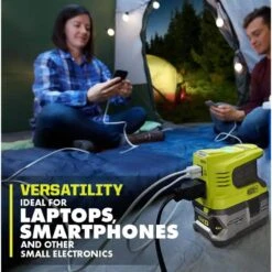 Ryobi ONE+ 18V Cordless 3-Tool Storm Combo Kit With Radio, Area Light, Power Inverter, 2.0 Ah Battery, And Charger -RYOBI TOOLS SALE ryobi jobsite lighting pcl1307k1 c3 1000