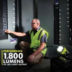 Ryobi ONE+ 18V Cordless Hybrid LED Flood Light (Tool Only) 18 Ryobi ONE+ 18V Cordless Hybrid LED Flood Light (Tool Only) -RYOBI TOOLS SALE ryobi jobsite lighting pcl630b 1d 1000