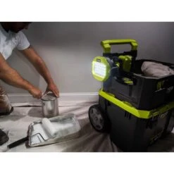 Ryobi ONE+ 18V Cordless LED Clamp Light (Tool Only) -RYOBI TOOLS SALE ryobi jobsite lighting pcl663b 66 1000
