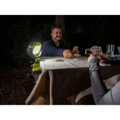 Ryobi ONE+ 18V Cordless LED Clamp Light (Tool Only) -RYOBI TOOLS SALE ryobi jobsite lighting pcl663b 77 1000