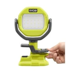 Ryobi ONE+ 18V Cordless LED Clamp Light Kit With 1.5 Ah Battery And Charger -RYOBI TOOLS SALE ryobi jobsite lighting pcl663k1n 44 1000