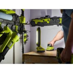 Ryobi ONE+ 18V Cordless LED Workbench Light Kit With 4.0 Ah Battery, 2.0 Ah Battery, And Charger -RYOBI TOOLS SALE ryobi jobsite lighting pcl667k2sb 1f 1000