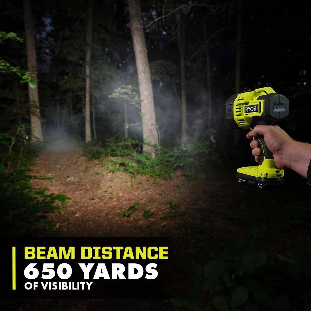 Ryobi ONE+ 18V Lithium-Ion Kit With 2.0 Ah And 4.0 Ah Batteries, Charger, And ONE+ 18V Cordless LED Spotlight 4 Ryobi ONE+ 18V Lithium-Ion Kit With 2.0 Ah And 4.0 Ah Batteries, Charger, And ONE+ 18V Cordless LED Spotlight - Image 4