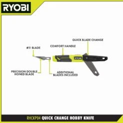 Ryobi Quick Change Hobby Knife (4-Pack) 11 Ryobi Quick Change Hobby Knife (4-Pack) -RYOBI TOOLS SALE ryobi knife sets rhckp04 4 40 1000