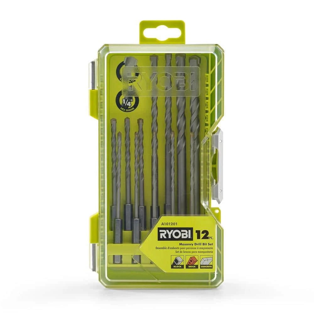 Ryobi Masonry Drill Bit Set (12-Piece) 3 Ryobi Masonry Drill Bit Set (12-Piece) - Image 3