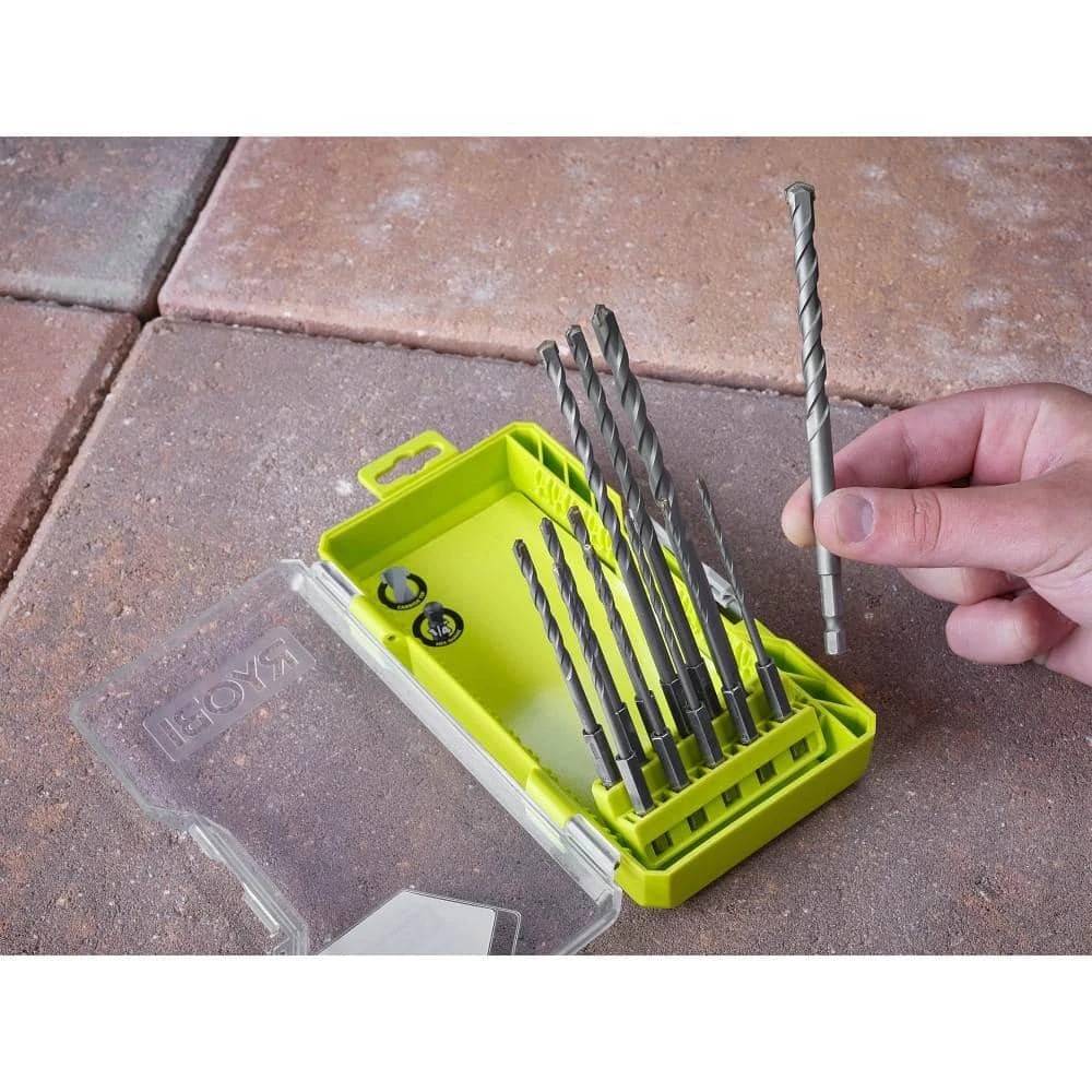 Ryobi Masonry Drill Bit Set (12-Piece) 4 Ryobi Masonry Drill Bit Set (12-Piece) - Image 4