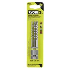 Ryobi High Speed Steel Impact Rated Masonry Drill Bit Set (3-Piece)