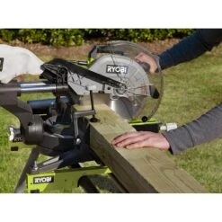 Ryobi 15 Amp 12 In. Corded Sliding Compound Miter Saw With LED Cutline Indicator -RYOBI TOOLS SALE ryobi miter saws tss121 fa 1000