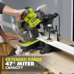 Ryobi 15 Amp Corded 12 In. Sliding Compound Miter Saw And ONE+ 18V 16-Gauge Cordless AirStrike Finish Nailer (Tool Only) -RYOBI TOOLS SALE ryobi miter saws tss121 p326 1d 1000