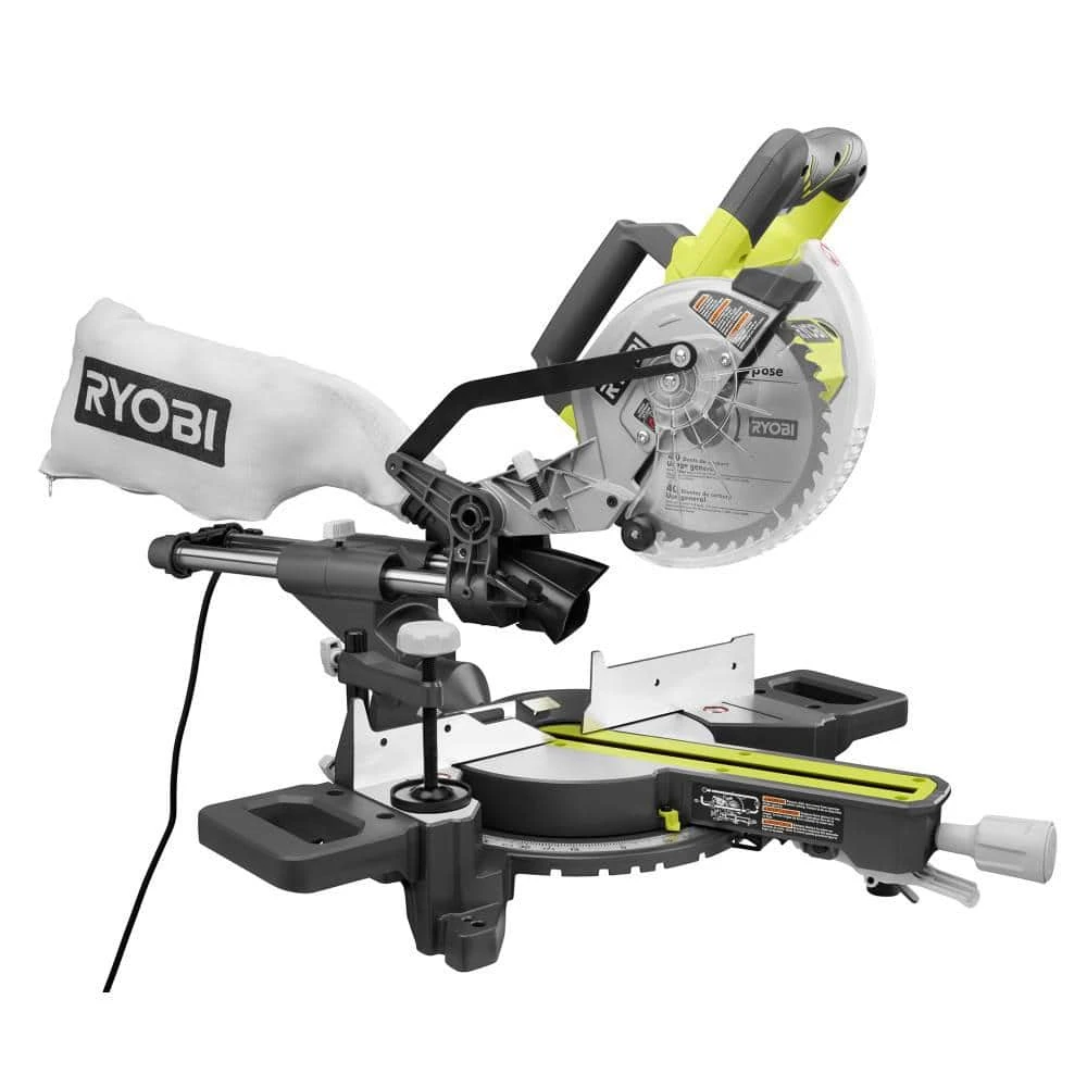 Ryobi 10 Amp Corded 7-1/4 In. Compound Sliding Miter Saw 1 Ryobi 10 Amp Corded 7-1/4 In. Compound Sliding Miter Saw