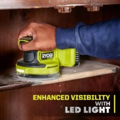 Ryobi ONE+ HP 18V Brushless Cordless 5 In. Random Orbit Sander Kit With 2.0 Ah HIGH PERFORMANCE Battery And Charger -RYOBI TOOLS SALE ryobi orbital sanders pblsd01k1 1d 1000