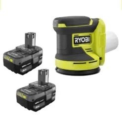 Ryobi ONE+ 18V Lithium-Ion 4.0 Ah Battery (2-Pack) With FREE 18V ONE+ Cordless 5 In. Random Orbit Sander