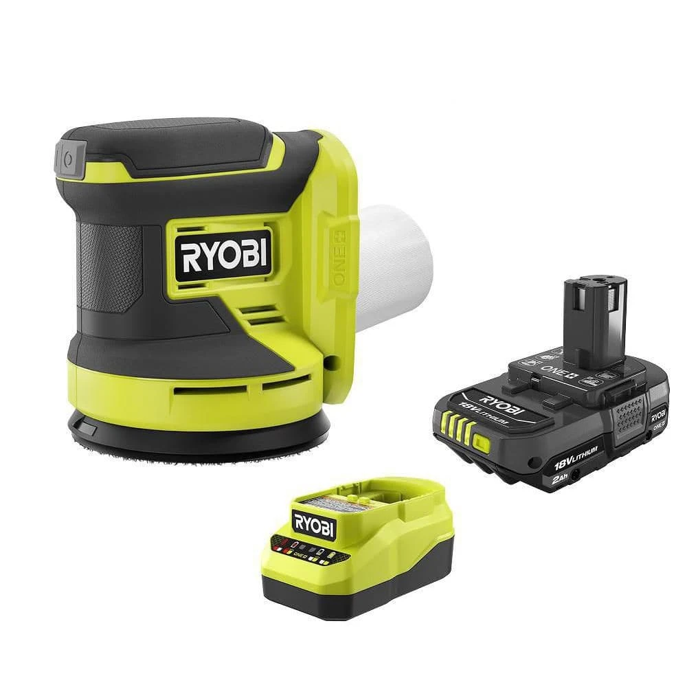 Ryobi ONE+ 18V Cordless 5 In. Random Orbit Sander With 2.0 Ah Battery And Charger Kit 1 Ryobi ONE+ 18V Cordless 5 In. Random Orbit Sander With 2.0 Ah Battery And Charger Kit