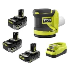 Ryobi ONE+ 18V HIGH PERFORMANCE Kit W/ (2) 4.0 Ah Batteries, 2.0 Ah Battery, Charger, & ONE+ 18V 5 In Random Orbit Sander