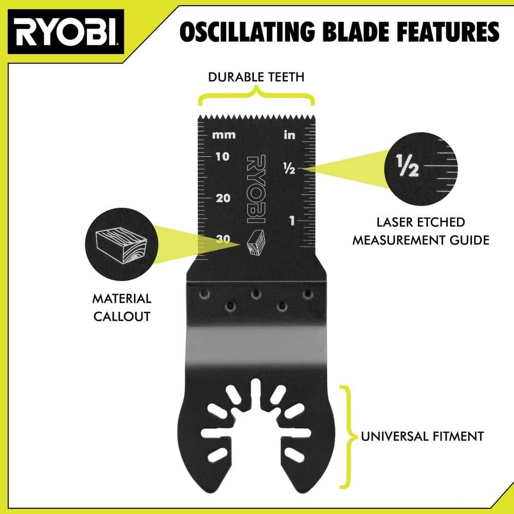 Ryobi 1-1/8 In. Wood/Metal Plunge Cut Blade Set (3-Piece) 3 Ryobi 1-1/8 In. Wood/Metal Plunge Cut Blade Set (3-Piece) - Image 3