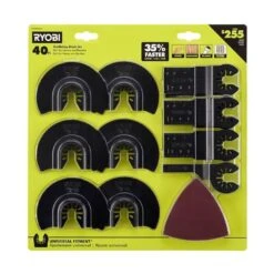 Ryobi Oscillating Multi-Tool Blade Set (40-Piece) -RYOBI TOOLS SALE ryobi oscillating tool attachments a244001 1f 1000