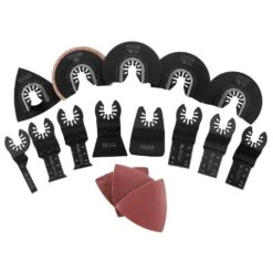 Ryobi 4-Piece Wood Oscillating Multi-Tool Blade Set With 16-Piece Oscillating Multi-Tool Blade Accessory Set -RYOBI TOOLS SALE ryobi oscillating tool attachments a24401 a241601 77 1000
