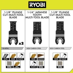Ryobi 4-Piece Wood And Metal Oscillating Multi-Tool Blade Set -RYOBI TOOLS SALE ryobi oscillating tool attachments a24402 40 1000