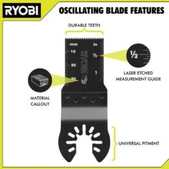 Ryobi Multi-Material Oscillating Blade Set (8-Piece) -RYOBI TOOLS SALE ryobi oscillating tool attachments a24801 40 1000