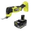 Ryobi ONE+ HP 18V Brushless Cordless Oscillating Multi-Tool With 4.0 Ah HIGH PERFORMANCE Battery