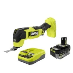 Ryobi ONE+ HP 18V 6.0 Ah Lithium-Ion HIGH PERFORMANCE Battery And Charger Kit With ONE+ HP 18V Brushless Multi-Tool