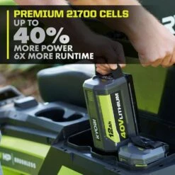 Ryobi 40V 12.0 Ah Lithium-Ion High Capacity Battery 17 Ryobi 40V 12.0 Ah Lithium-Ion High Capacity Battery -RYOBI TOOLS SALE ryobi outdoor power batteries chargers op4012a1 a0 1000