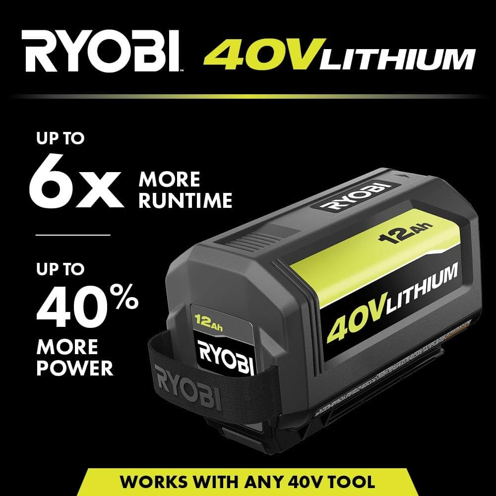 Ryobi 40V 12.0 Ah Lithium-Ion High Capacity Battery 2 Ryobi 40V 12.0 Ah Lithium-Ion High Capacity Battery - Image 2