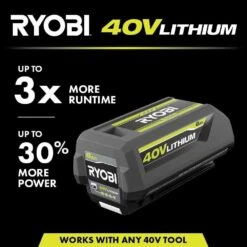 Ryobi 40V Lithium-Ion 6.0 Ah Battery And Rapid Charger Starter Kit -RYOBI TOOLS SALE ryobi outdoor power batteries chargers op4060506 40 1000