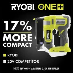 Ryobi ONE+ 18V Cordless Airstrike 23-Gauge Headless Pin Nailer Kit With 2.0 Ah Battery And Charger 17 Ryobi ONE+ 18V Cordless Airstrike 23-Gauge Headless Pin Nailer Kit With 2.0 Ah Battery And Charger -RYOBI TOOLS SALE ryobi pin nailers pcl310k c3 1000
