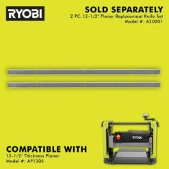 Ryobi 12-1/2 In. Planer Replacement Knife Set (2-Piece) -RYOBI TOOLS SALE ryobi planer blades a20201 fa 1000