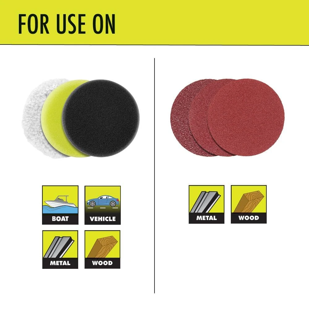 Ryobi ONE+ 18V Cordless 3 In. Variable Speed Detail Polisher/Sander (Tool Only) 4 Ryobi ONE+ 18V Cordless 3 In. Variable Speed Detail Polisher/Sander (Tool Only) - Image 4