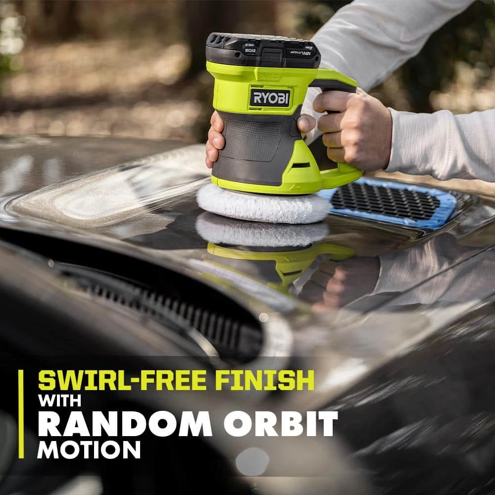 Ryobi ONE+ 18V Cordless 6 In. 2-Speed Buffer Kit With 2.0 Ah Battery And Charger 4 Ryobi ONE+ 18V Cordless 6 In. 2-Speed Buffer Kit With 2.0 Ah Battery And Charger - Image 4