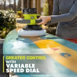 Ryobi ONE+ 18V Cordless 10 In. Variable Speed Random Orbit Buffer Kit With 4.0 Ah Battery And Charger -RYOBI TOOLS SALE ryobi polishers pcl465k1 a0 1000