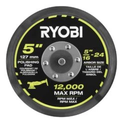 Ryobi 5 In. Backer Pad -RYOBI TOOLS SALE ryobi polishing pads a38da101 40 1000