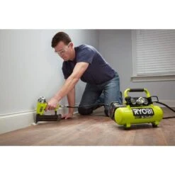 Ryobi ONE+ 18V Cordless 1 Gal. Portable Air Compressor And 2.0 Ah Compact Battery And Charger Starter Kit -RYOBI TOOLS SALE ryobi portable air compressors p739 psk005 4f 1000
