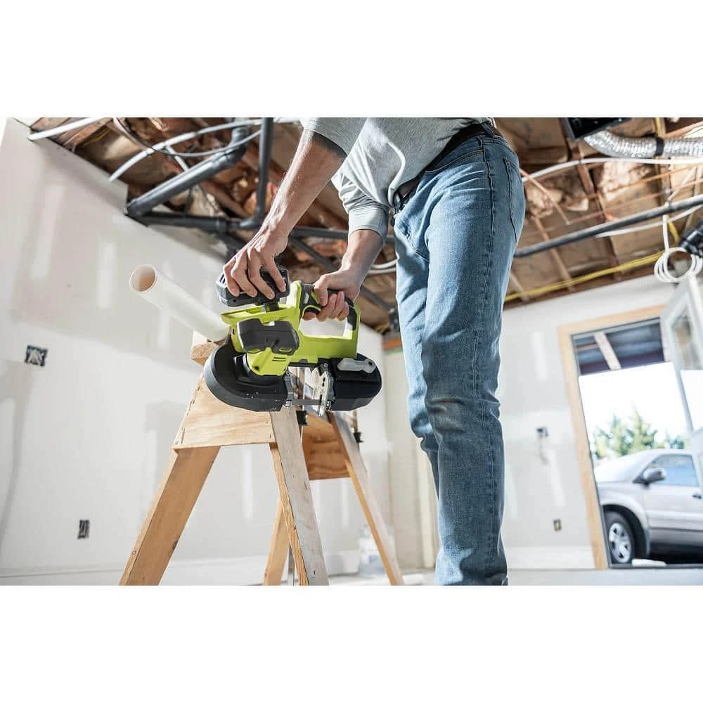 Ryobi ONE+ 18V Cordless 2-1/2 In. Compact Band Saw Kit With (1) 4.0 Ah Lithium-ion Battery And 18V Charger 10 Ryobi ONE+ 18V Cordless 2-1/2 In. Compact Band Saw Kit With (1) 4.0 Ah Lithium-ion Battery And 18V Charger - Image 10