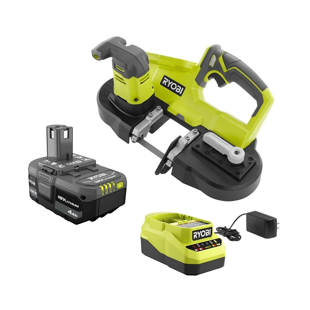Ryobi ONE+ 18V Cordless 2-1/2 In. Compact Band Saw Kit With (1) 4.0 Ah Lithium-ion Battery And 18V Charger 1 Ryobi ONE+ 18V Cordless 2-1/2 In. Compact Band Saw Kit With (1) 4.0 Ah Lithium-ion Battery And 18V Charger