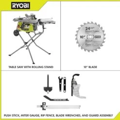 Ryobi 15 Amp 10 In. Expanded Capacity Portable Corded Table Saw With Rolling Stand 17 Ryobi 15 Amp 10 In. Expanded Capacity Portable Corded Table Saw With Rolling Stand -RYOBI TOOLS SALE ryobi portable table saws rts23 de 1000