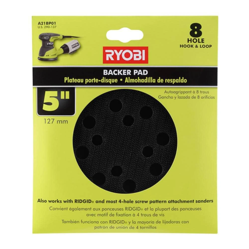Ryobi 5 In. Backer Pad For Orbital Sanders 1 Ryobi 5 In. Backer Pad For Orbital Sanders