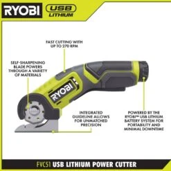 Ryobi USB Lithium 4-Tool Hobby Combo Kit With Cutter, Rotary Tool, Carver, Glue Pen, Batteries, And USB Charging Cable -RYOBI TOOLS SALE ryobi power cutting tools fvh100k2 a0 1000
